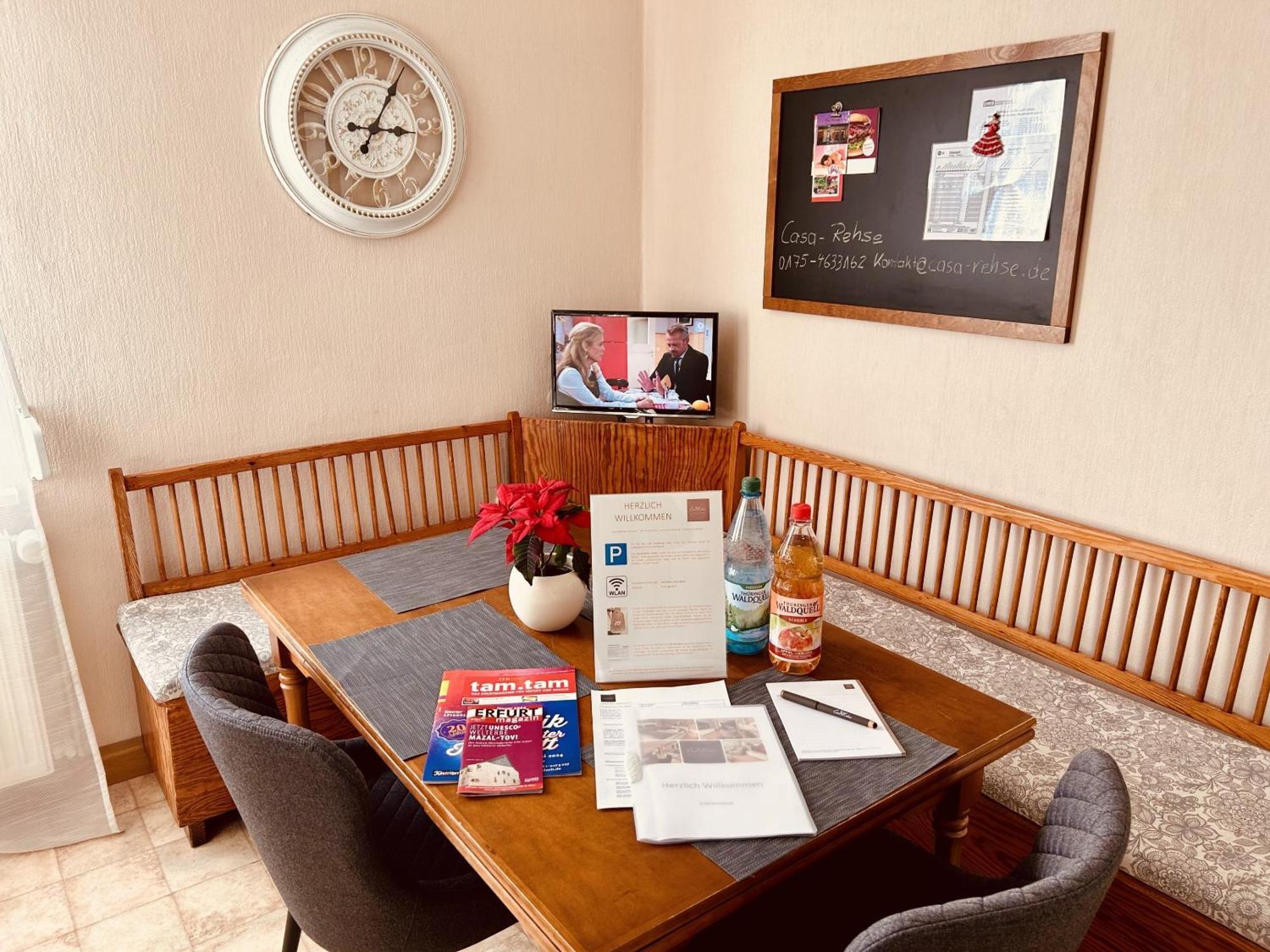 Casa Rehse I Stilvolles Apartment I 24H-Self-Check-In I Kostenlos Parken & Wlan I 55-Zoll-Smart&Kabel-Tv I Oepnv Erfurt Extérieur photo